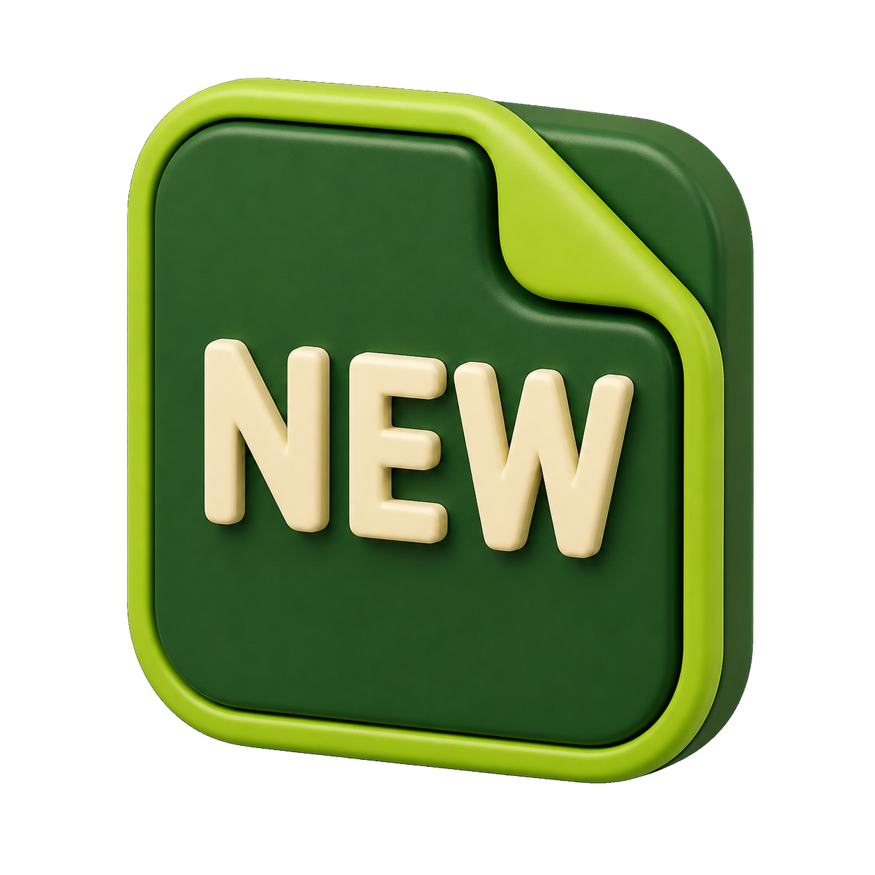 Recently Added 3D logo